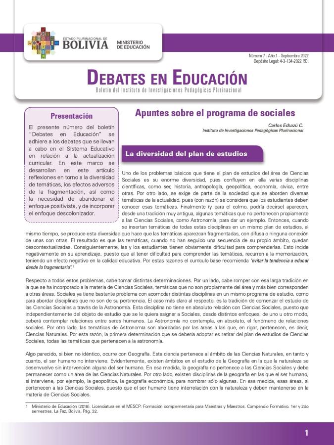 Portada del documento