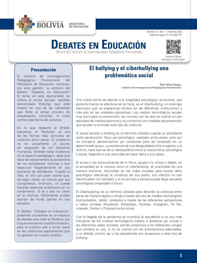 Portada del documento