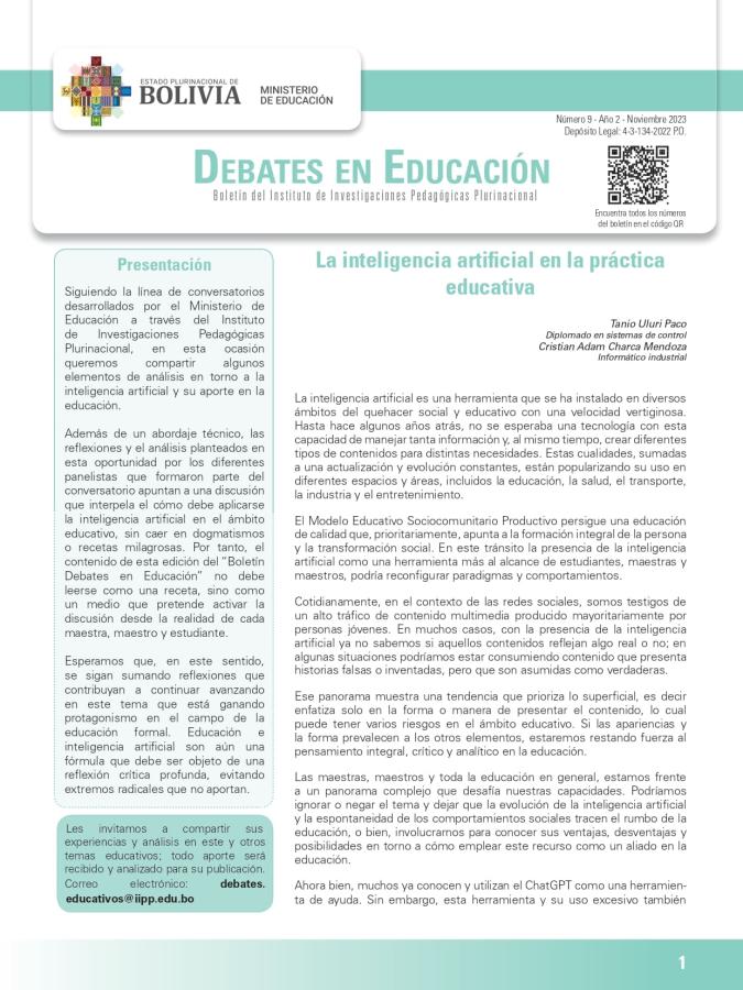Portada del documento